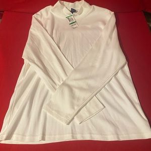 Karen Scott Women's Mock Neck Sweater White Size Large